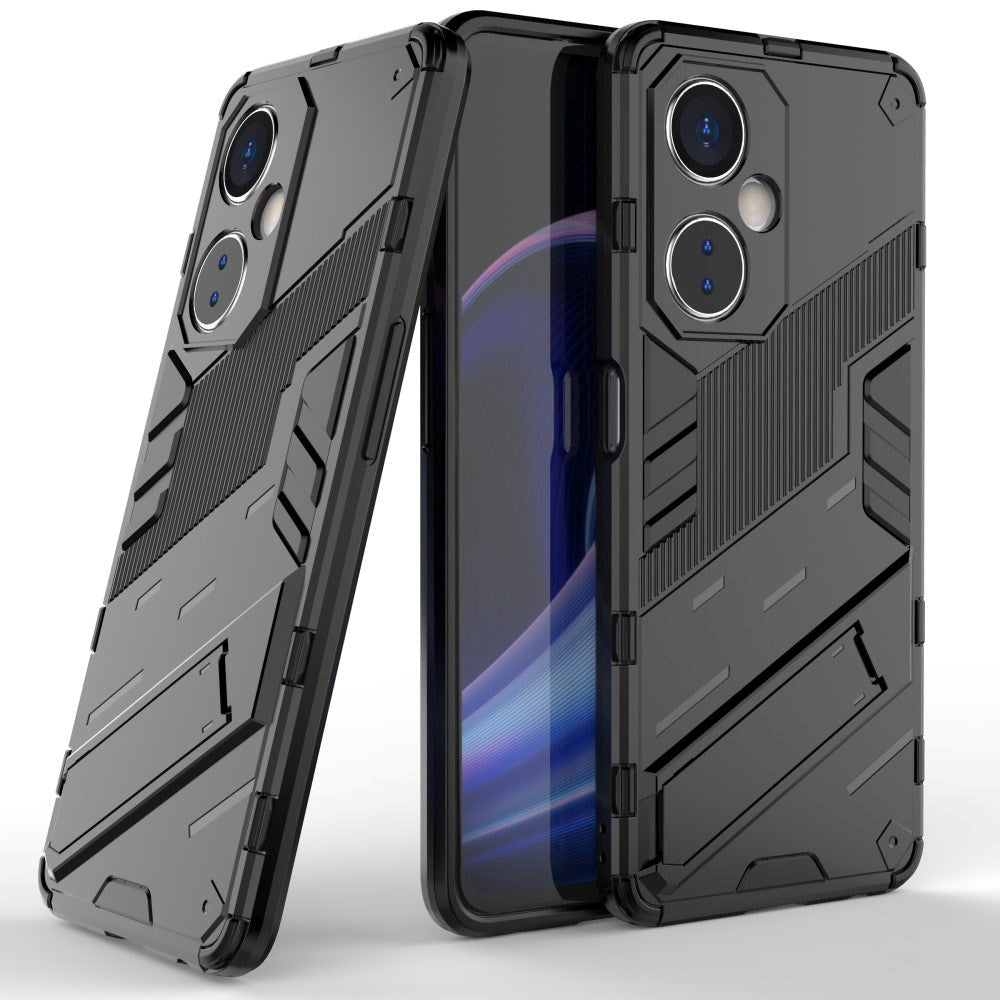 OnePlus Nord CE 3 Lite Hybrid Tough Case with Kickstand - Black