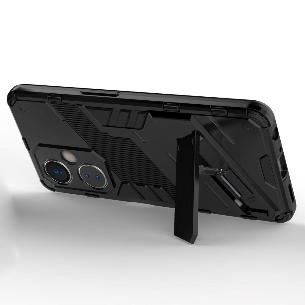 OnePlus Nord CE 3 Lite Hybrid Tough Case with Kickstand - Black