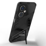 OnePlus Nord CE 3 Lite Hybrid Tough Case with Kickstand - Black