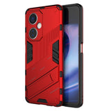 OnePlus Nord CE 3 Lite Hybrid Tough Case with Kickstand - Red