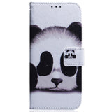 Google Pixel 8 Leather Wallet Case w. Print - Panda