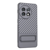 OnePlus 11 Rugged Plastic Case w. Kickstand - Grey