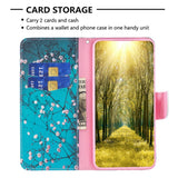 Nokia C22 Leather Wallet Case w. Print - Tree with Flowers