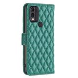 Nokia C22 Soft Leather Flip Cover w. Cardholder and Stand Function - Green