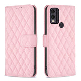 Nokia C22 Soft Leather Flip Cover w. Cardholder and Stand Function - Pink