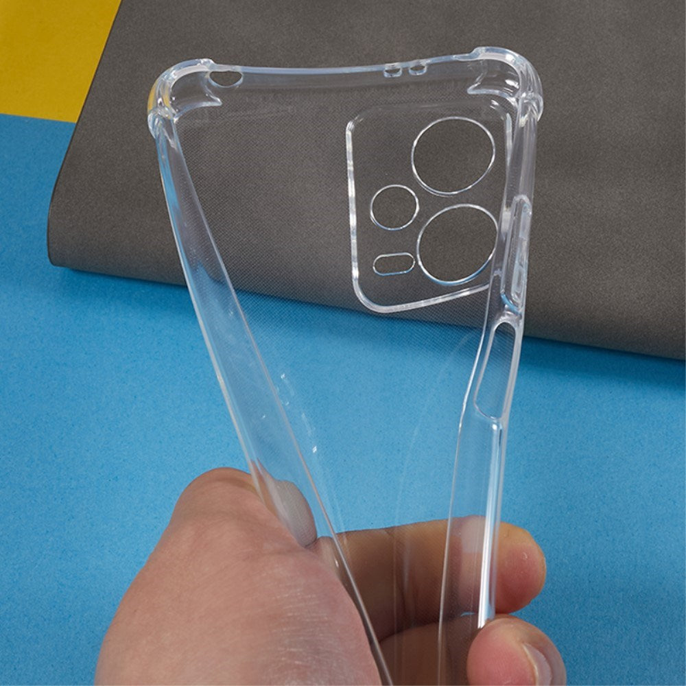 EIDERWOOD Xiaomi Redmi Note 12 (5G) / Poco X5 (5G) Flexible Plastic Case with Reinforced Corners - Transparent