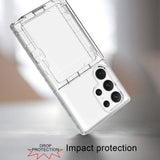 Samsung Galaxy S23 Ultra Hybrid Drop Proff Case w. Card Holder - Transparent