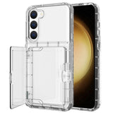 Samsung Galaxy S23 Hybrid Drop Proff Case w. Card Holder - Transparent