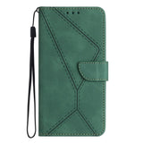 Honor Magic5 Lite Leather Case with Wallet and Strap - Green