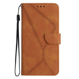 Honor Magic5 Lite Leather Case with Wallet and Strap - Brown