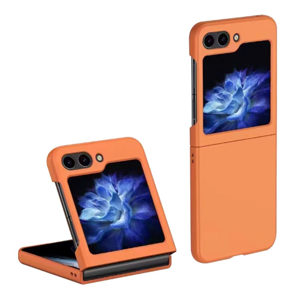 Samsung Galaxy Z Flip5 (5G) Rubberized Hard Plastic Case - Orange