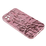 iPhone 11 Shiny Flexible Plastic Back Case - Wavy Design - Rose Gold