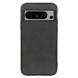 Google Pixel 8 Pro Leather Covered Plastic Case - Black