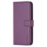 Nokia C22 Leather Flip Case with Wallet and Stand Function - Dark Purple