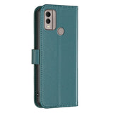 Nokia C22 Leather Flip Case with Wallet and Stand Function - Green