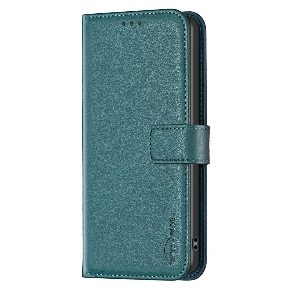 Nokia C22 Leather Flip Case with Wallet and Stand Function - Green