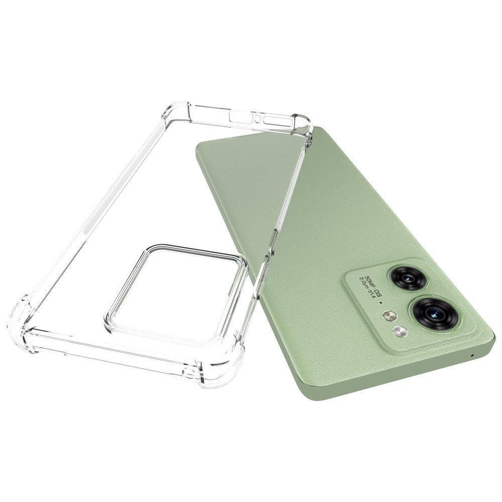 Motorola Edge 40 Shockproof Flexible Plastic Case - Transparent