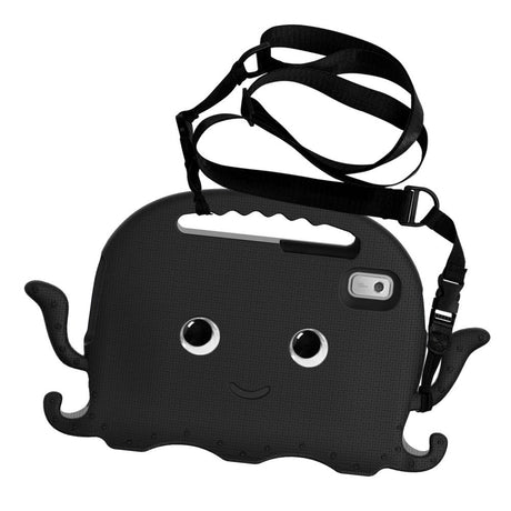 Lenovo Tab M9 Kids Case w. Shoulder Strap & Hand Holder - Octopus - Black