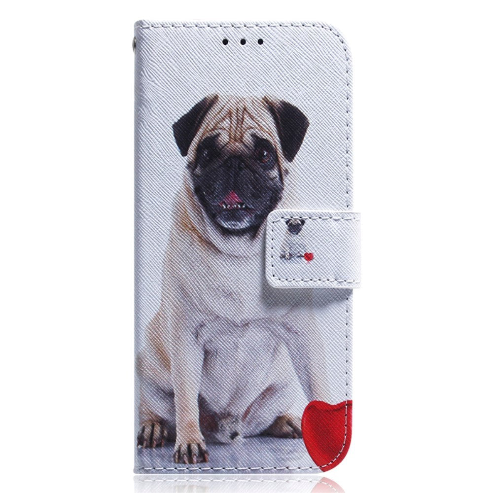 Nokia C22 Leather Wallet Case w. Print - Dog