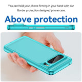 Google Pixel 8 Pro Flexible Plastic Back Cover - Transparent / Blue