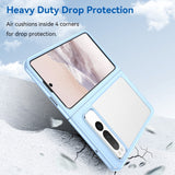 Google Pixel Fold Hybrid Plastic Case - Transparent / Blue