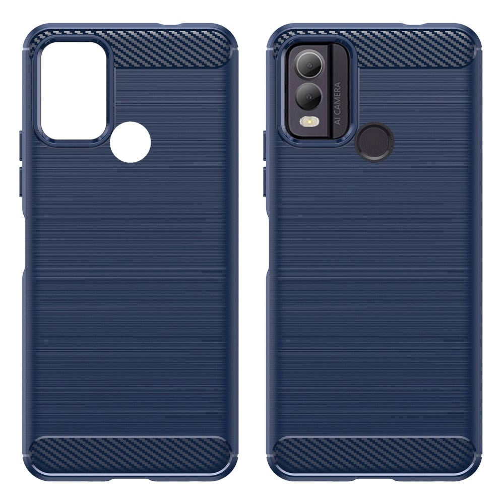 Nokia C22 Brushed Carbon Case - Blue