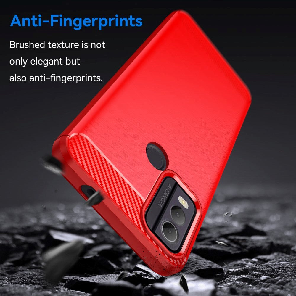 Nokia C22 Brushed Carbon Case - Red