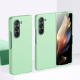 Samsung Galaxy Z Fold5 (5G) Rubberized Hard Plastic Case - Mint Green