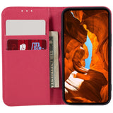 Motorola Edge 40 Leather Case w. Card Holder & Stand Function - Pink