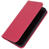 Motorola Edge 40 Leather Case w. Card Holder & Stand Function - Pink