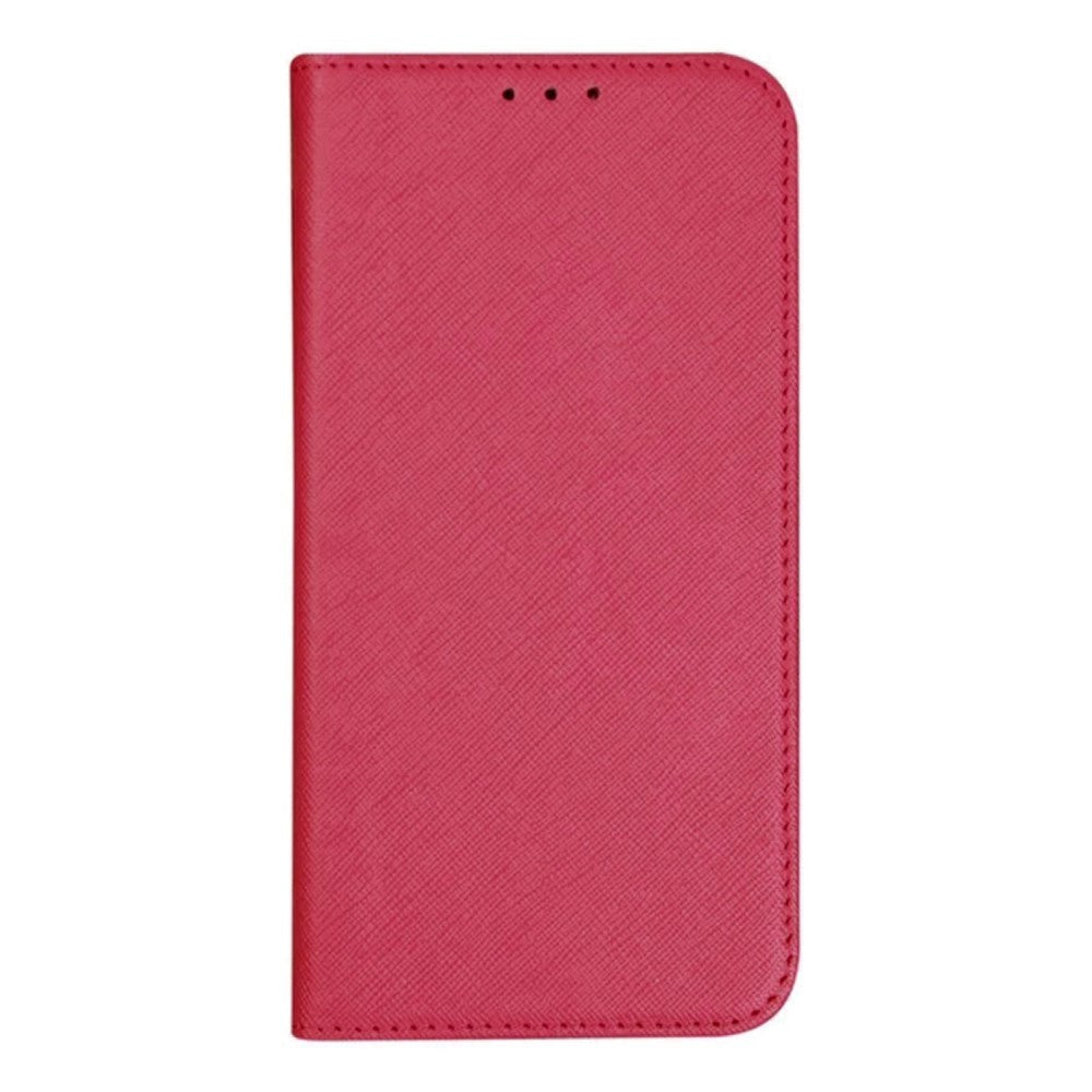 Motorola Edge 40 Leather Case w. Card Holder & Stand Function - Pink