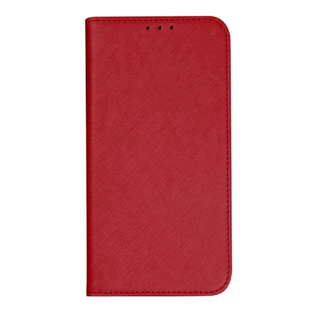 Motorola Edge 40 Leather Case w. Card Holder & Stand Function - Red