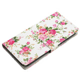 Xiaomi Redmi 12C PU Leather Flip Case w. Wallet and Strap - Roses