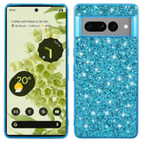 Google Pixel 8 Hard Plastic Case - Glitter - Blue