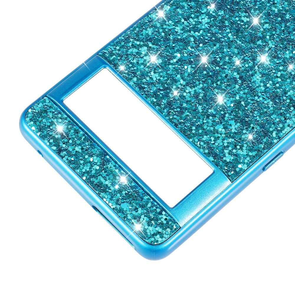 Google Pixel 8 Hard Plastic Case - Glitter - Blue