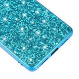 Google Pixel 7A Hard Plastic Case - Glitter - Red