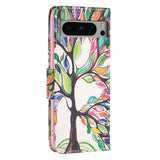 Google Pixel 8 Pro Leather Case w. Wallet - Tree of Life