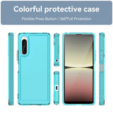 Sony Xperia 10 V Transparent Flexible Plastic Case - Blue