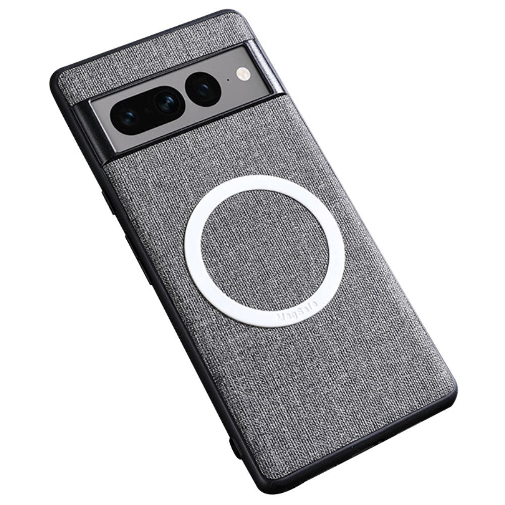 Google Pixel 8 Pro Plastic Case with Rough Texture - MagSafe Compatible - Grey