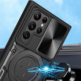 EIDERWOOD Samsung Galaxy S22 Ultra Rugged Case with Kickstand & Cam Slider - Blue