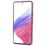 Samsung Galaxy A53 (5G) Shiny Flexible Plastic Back Case - Wavy Design - Rose Gold