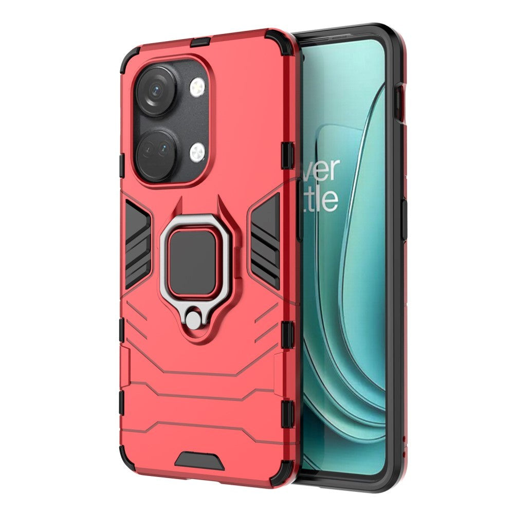 OnePlus Nord 3 (5G) Hybrid Tough Case w. Magnetic Kickstand - Red