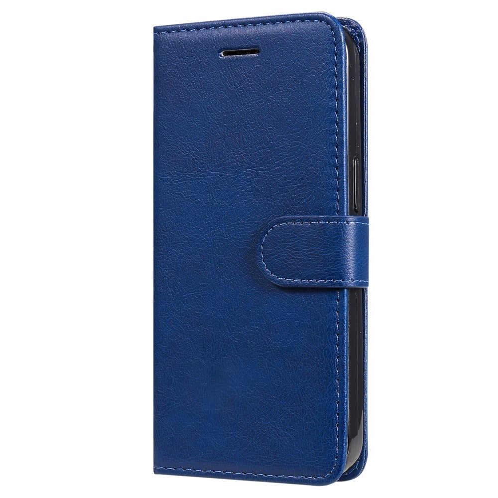 iPhone 15 Pro Leather Flip Case with Wallet and Strap and Wallet - Blue