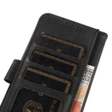 iPhone 15 Pro Max Leather Wallet Case w. Magnetic Lock - Black