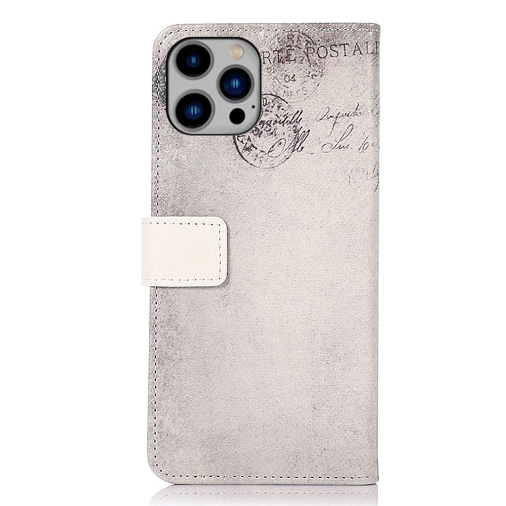 iPhone 15 Pro Leather Case w. Wallet - Cat w. Heart