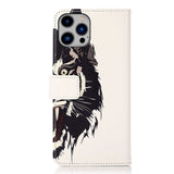 iPhone 15 Pro Max Leather Case w. Wallet - Tiger