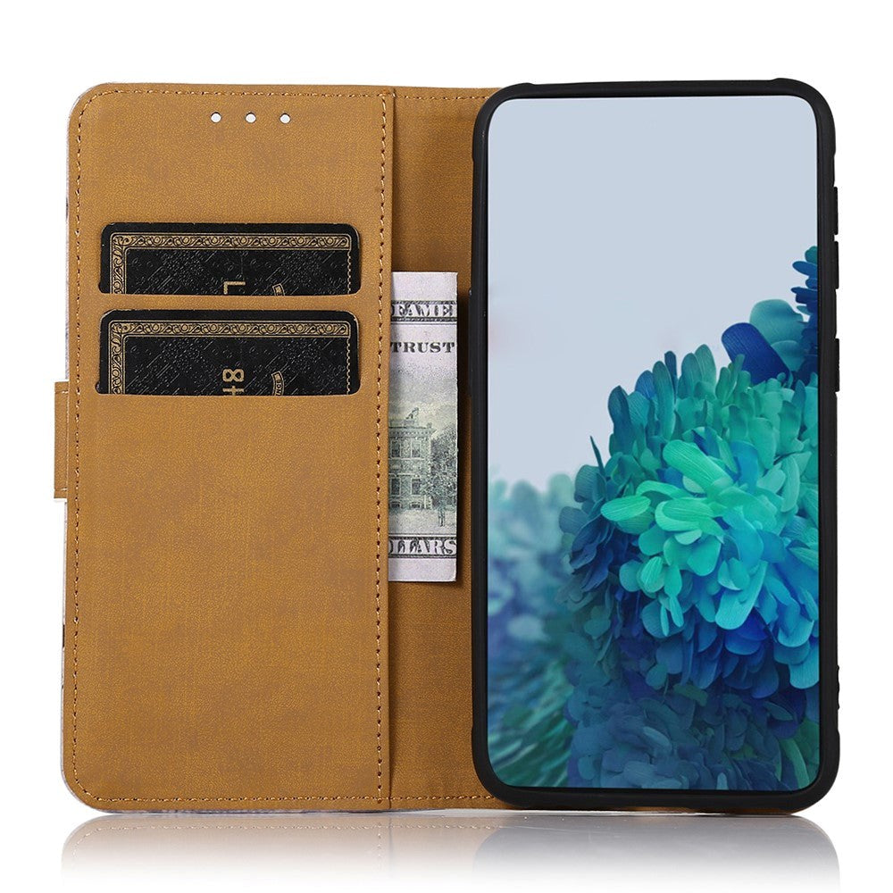 iPhone 15 Pro Max Leather Case w. Wallet - Tree Motif