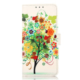 iPhone 15 Pro Max Leather Case w. Wallet - Tree Motif