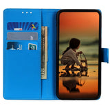 Nokia XR21 Litchi Leather Case w. Wallet - Blue