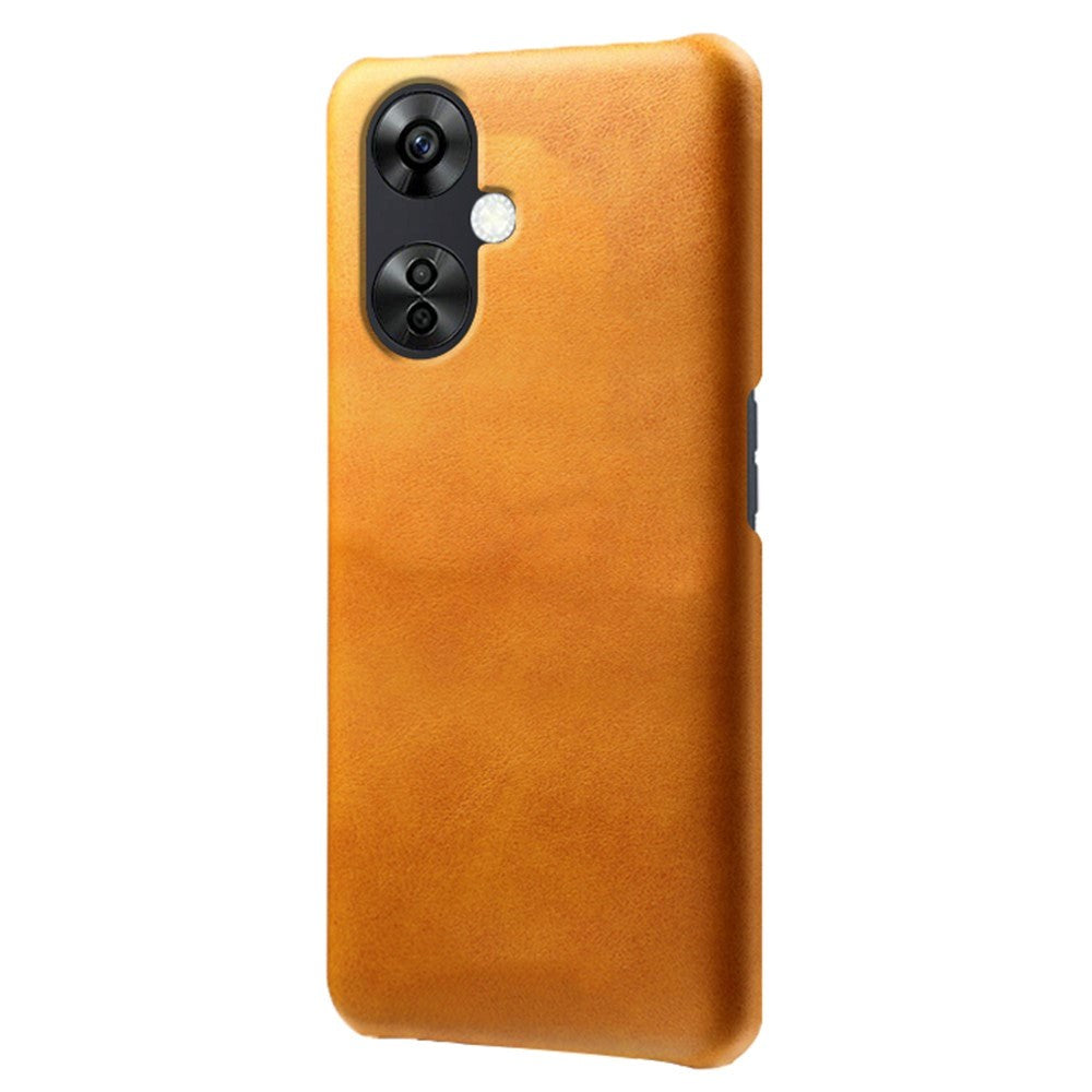 OnePlus Nord CE 3 Lite (5G) Leather Coated Plastic Case - Light Brown